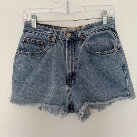GAP Pants - GAP Blue Jeans Women's Classic Fit Distressed Denim Shorts